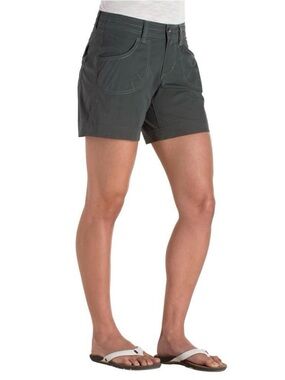 NWT KUHL Kurve Kontra Cargo Shorts Carbon 6 In Inseam Hiking Outdoor Sz 6